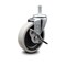 Service Caster 4 Inch Thermoplastic Rubber Wheel 1/2 Inch Threaded Stem Caster with Brake SCC SCC-TS05S410-TPRS-SLB-121315 - alternate 2